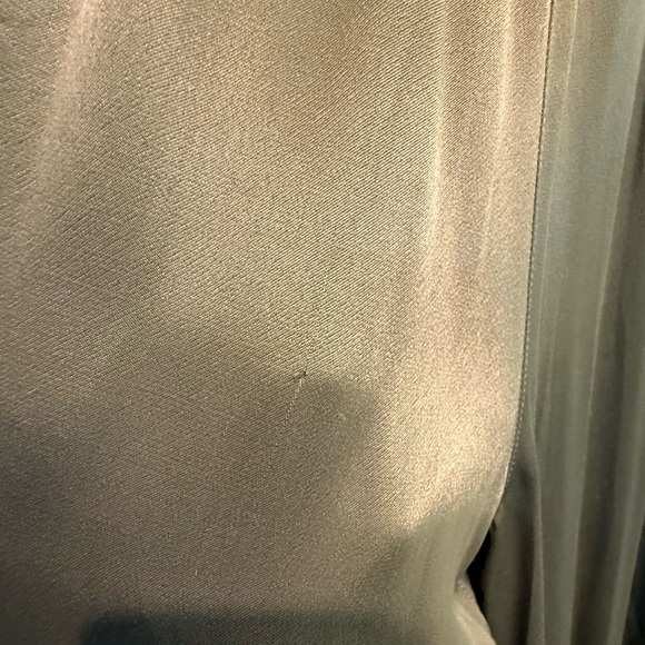 Anthropologie Wide Leg Smocked Top Jumpsuit, Olive Green, Sz MED - Picture 9 of 9